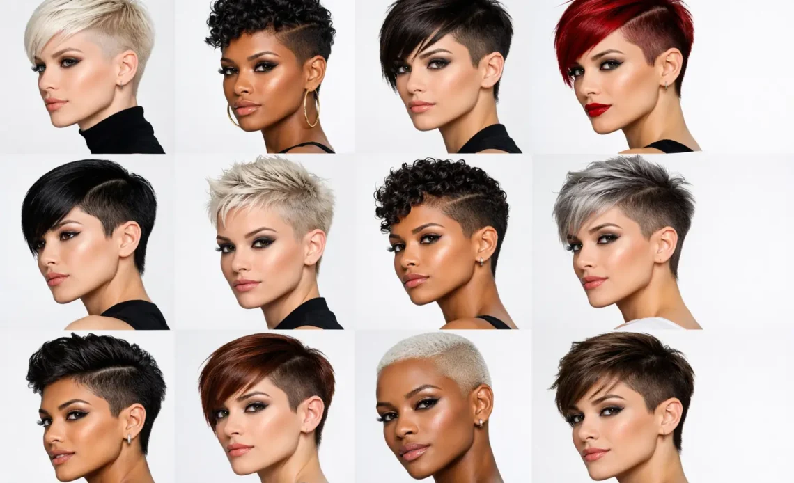 pixie cut shaved sides