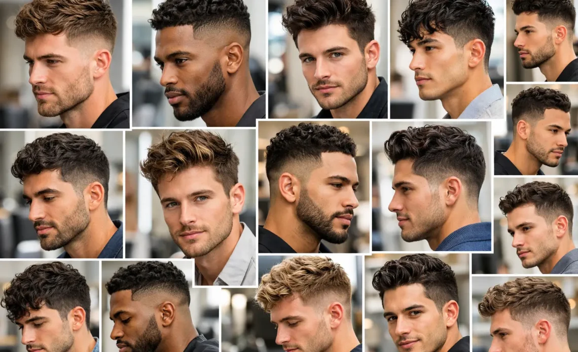 Short wavy haircuts for men