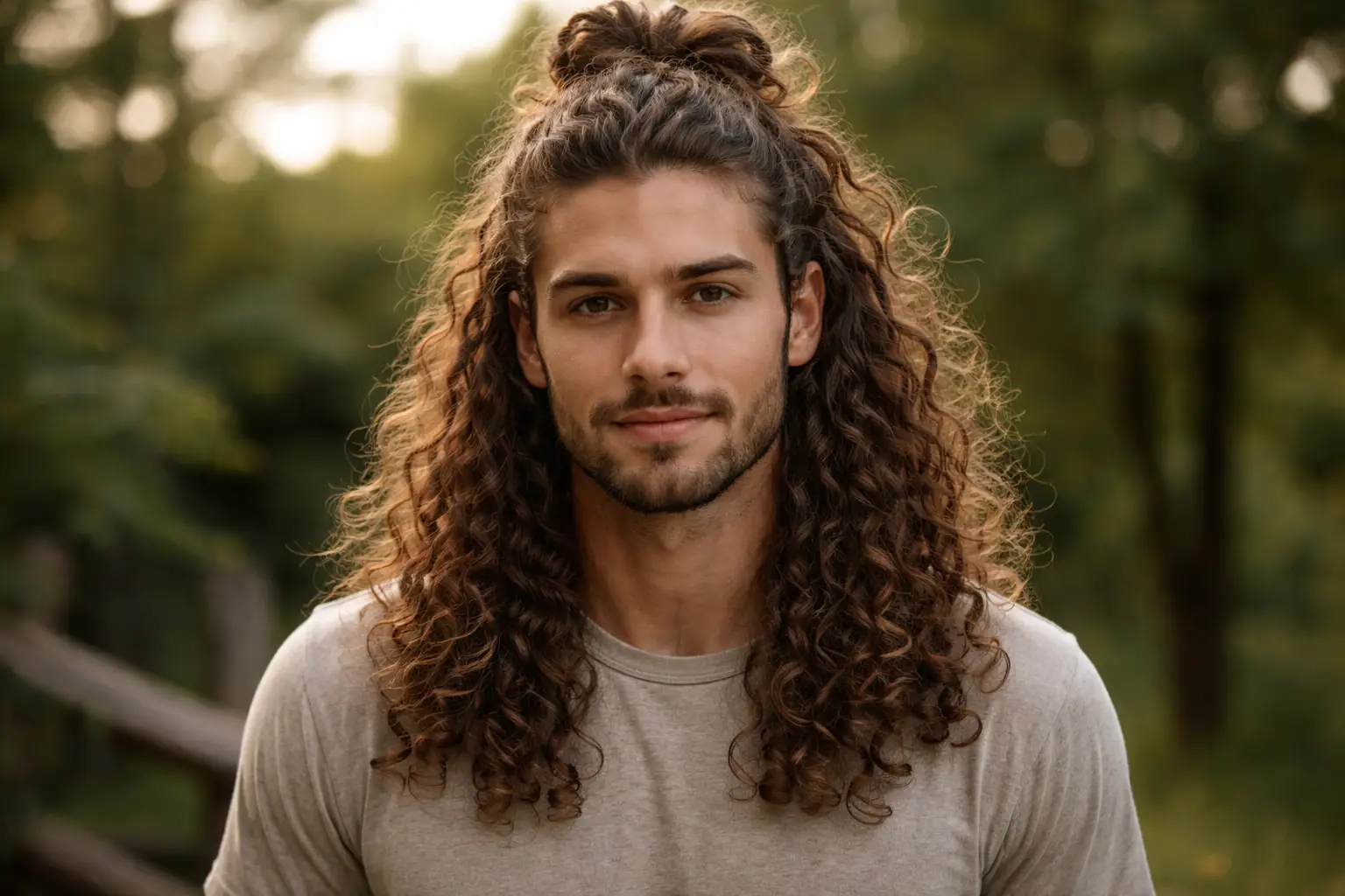 Half-Up Half-Down Curls