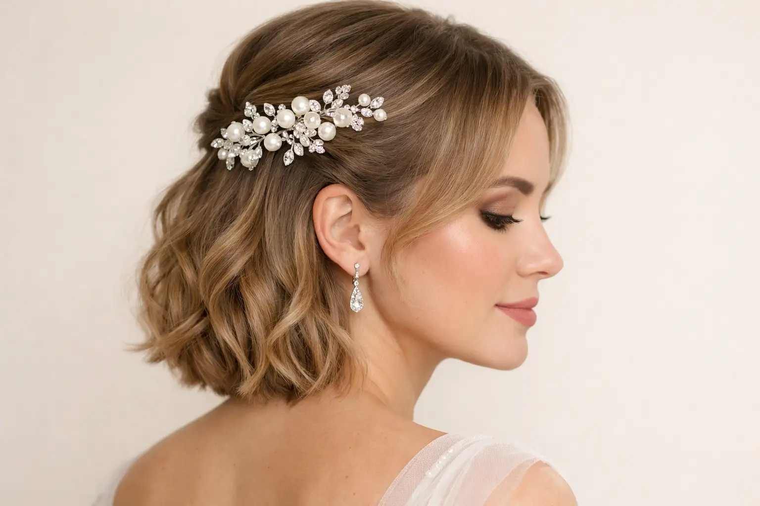 Half-Up with Embellished Clips