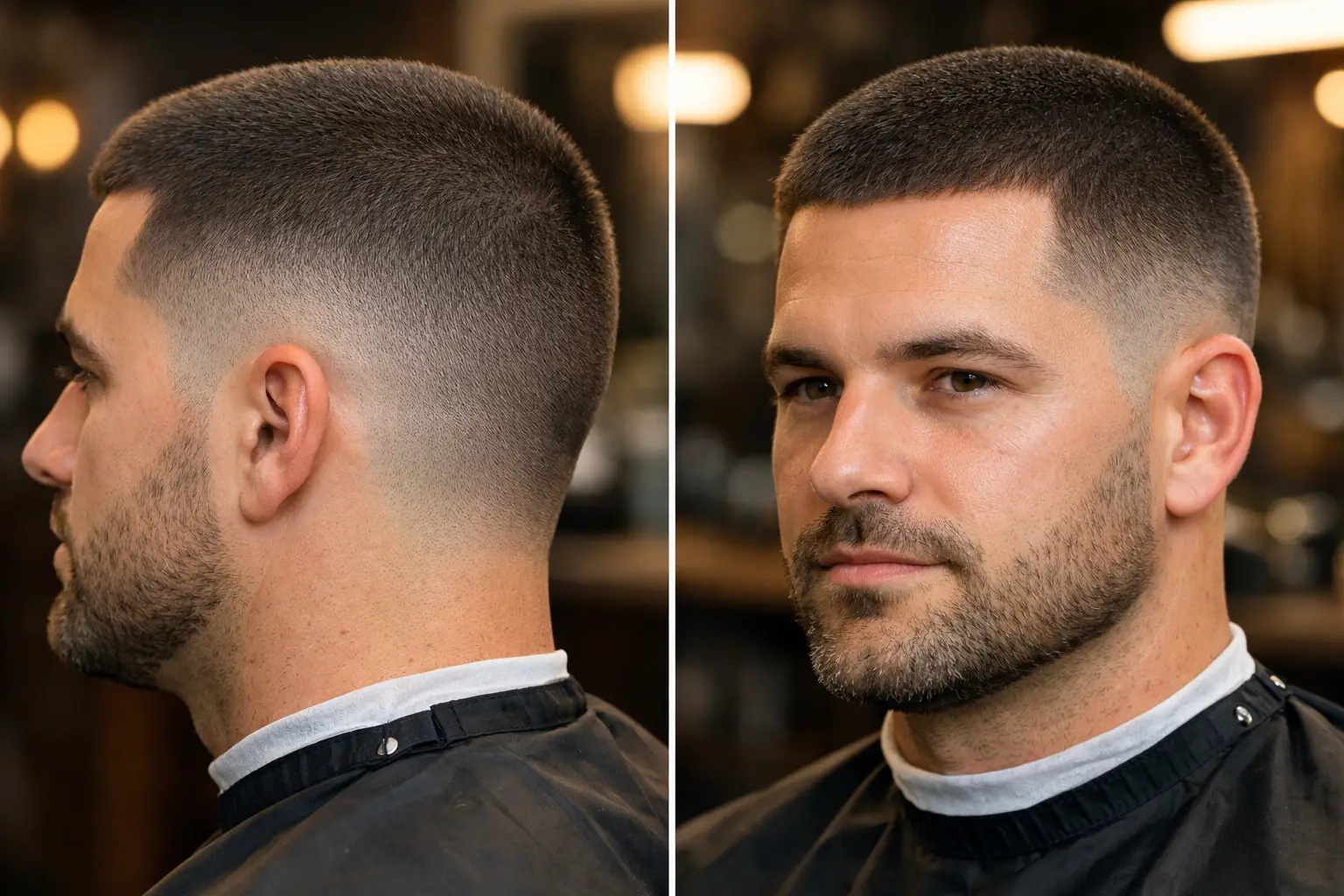 Number 4 with Low Taper Fade