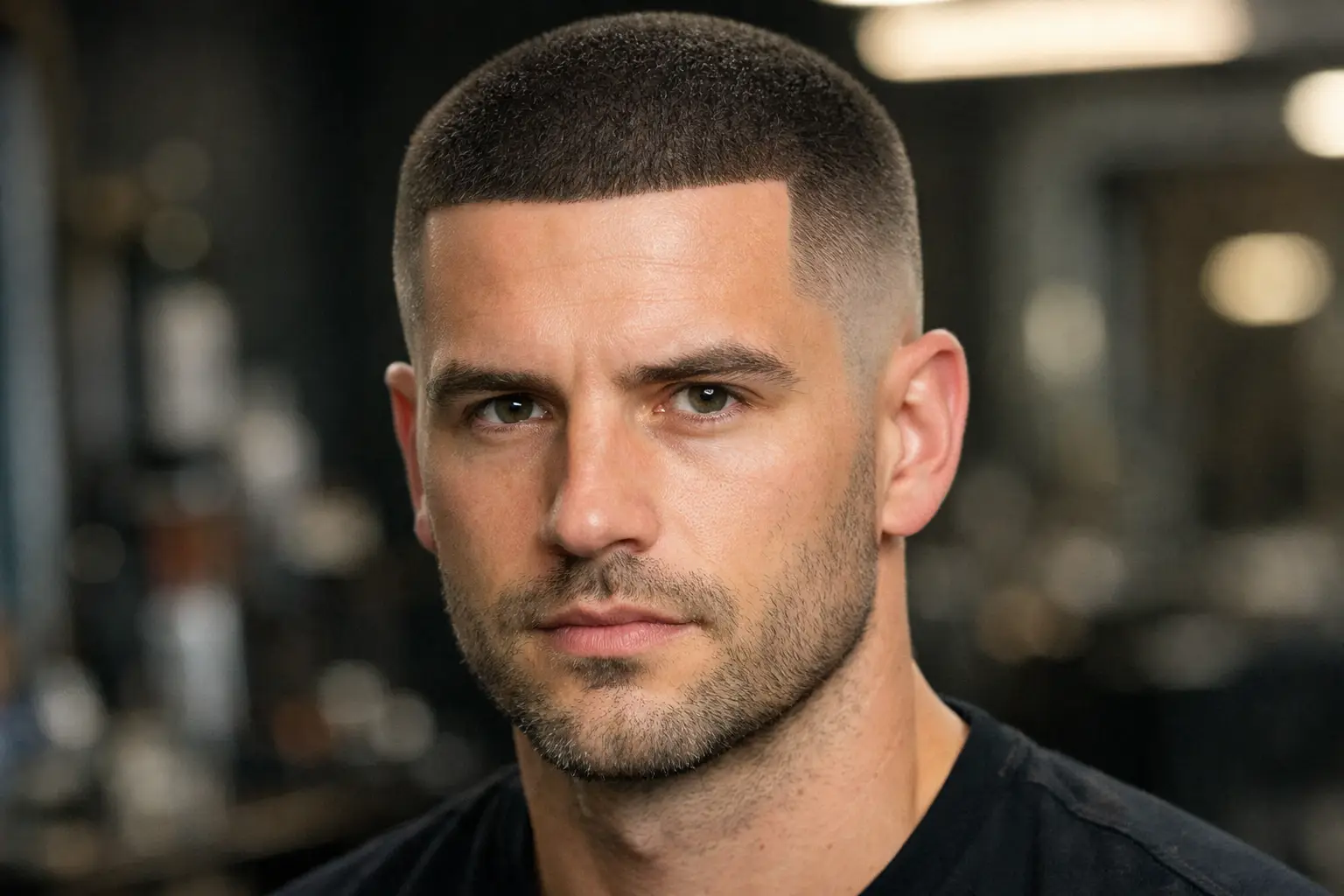 Number 4 with Temple Fade