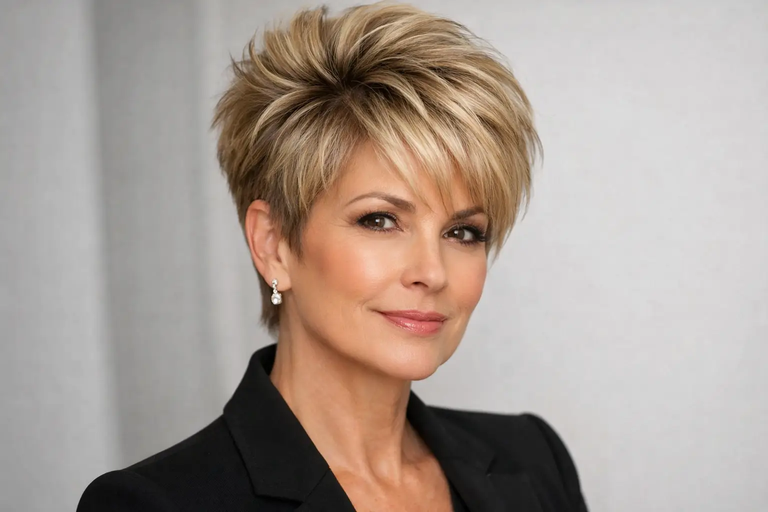 Pixie with Longer Crown Layers