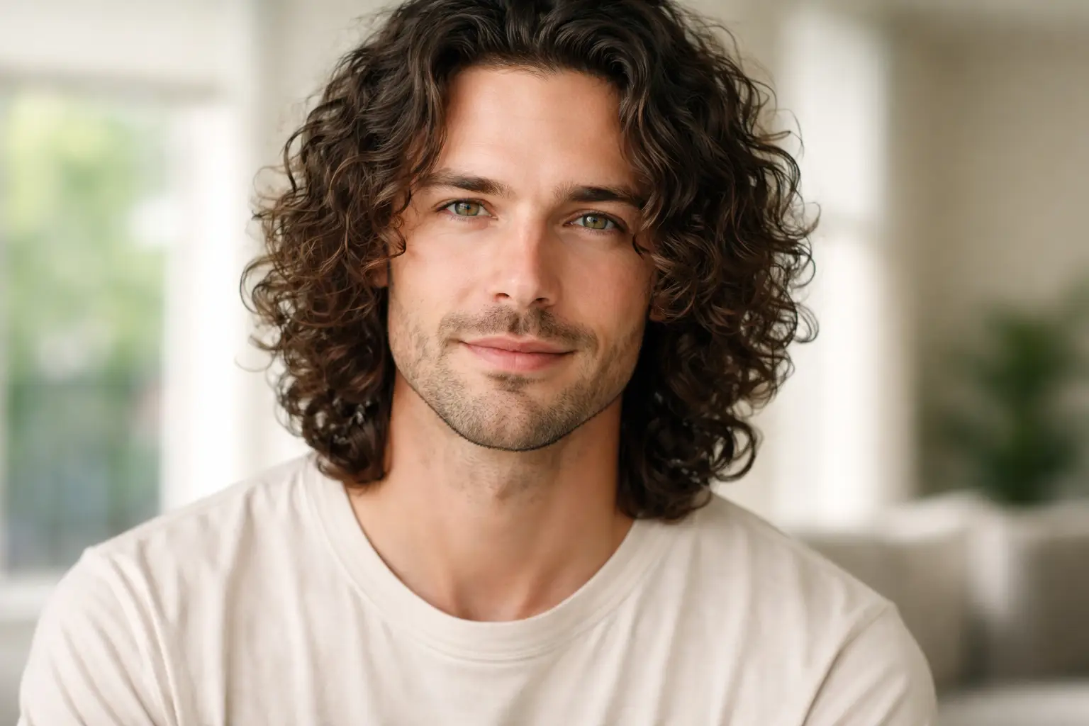 Shoulder Length Layered Curls