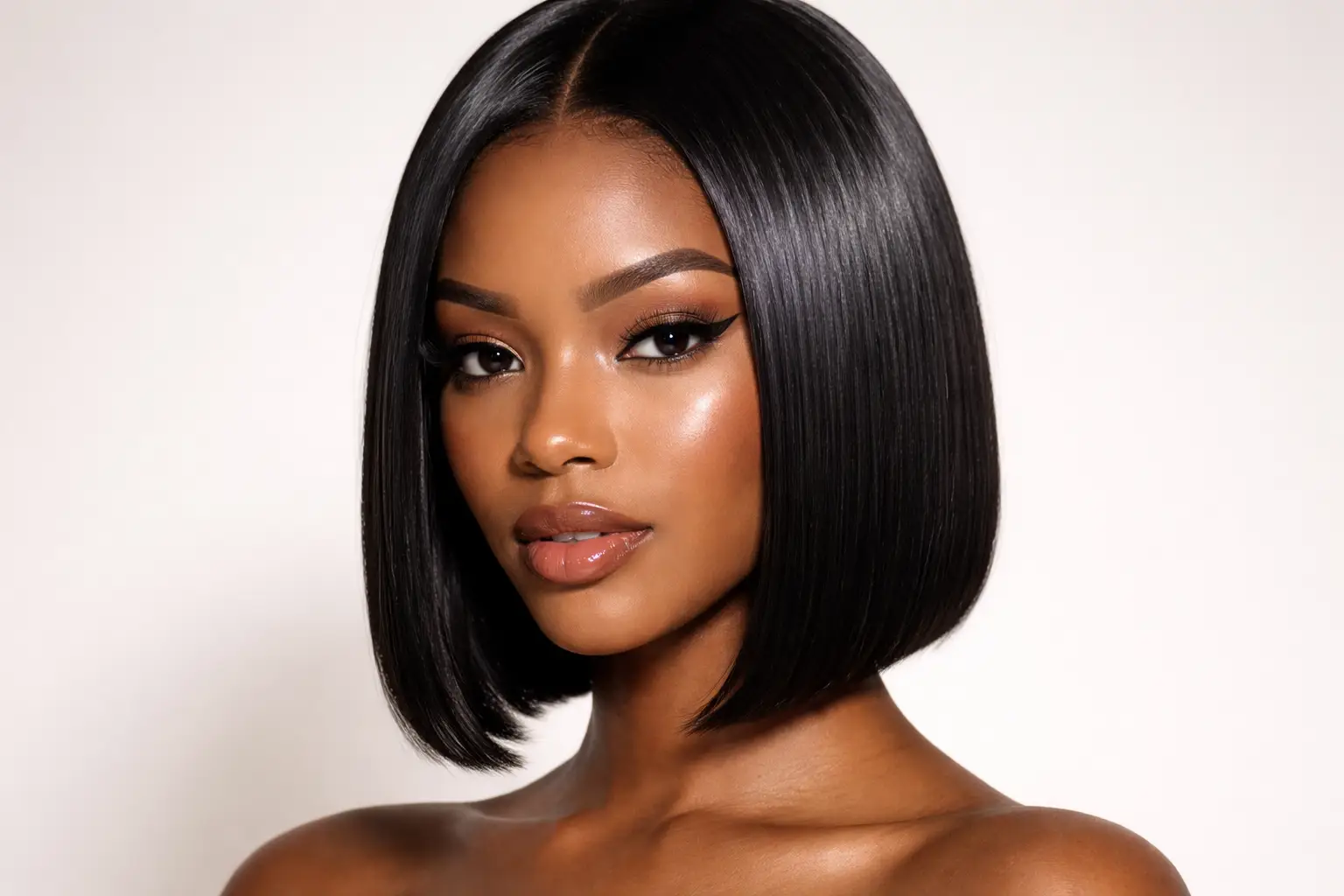 Silk Press Blunt Bob