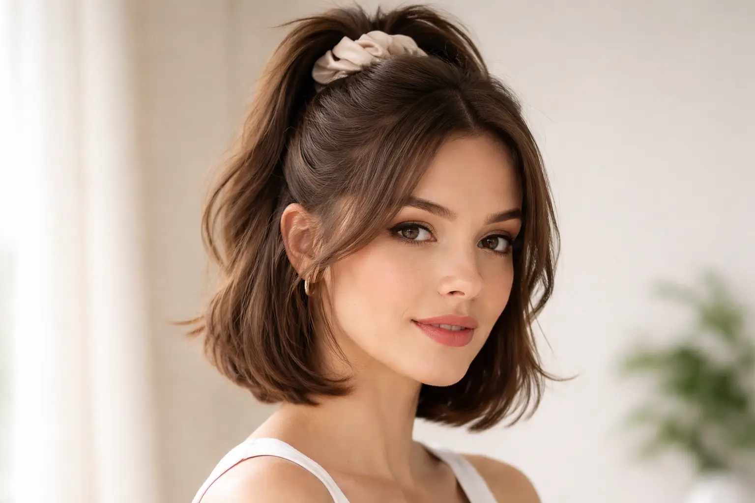 Sleek Half-Up Half-Down