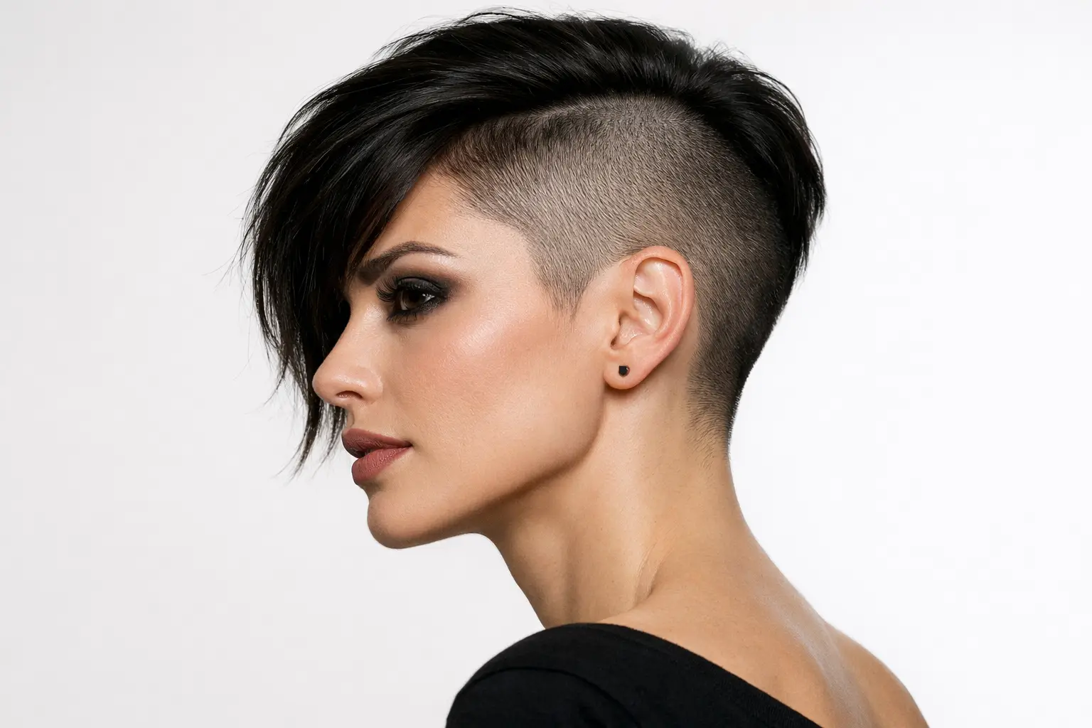 The Asymmetrical Shaved Pixie