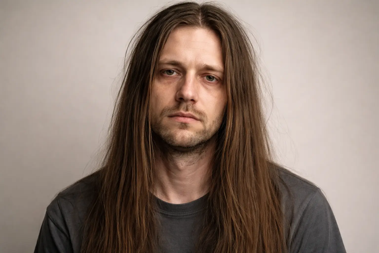 The Long, Flat, Unstyled Hair