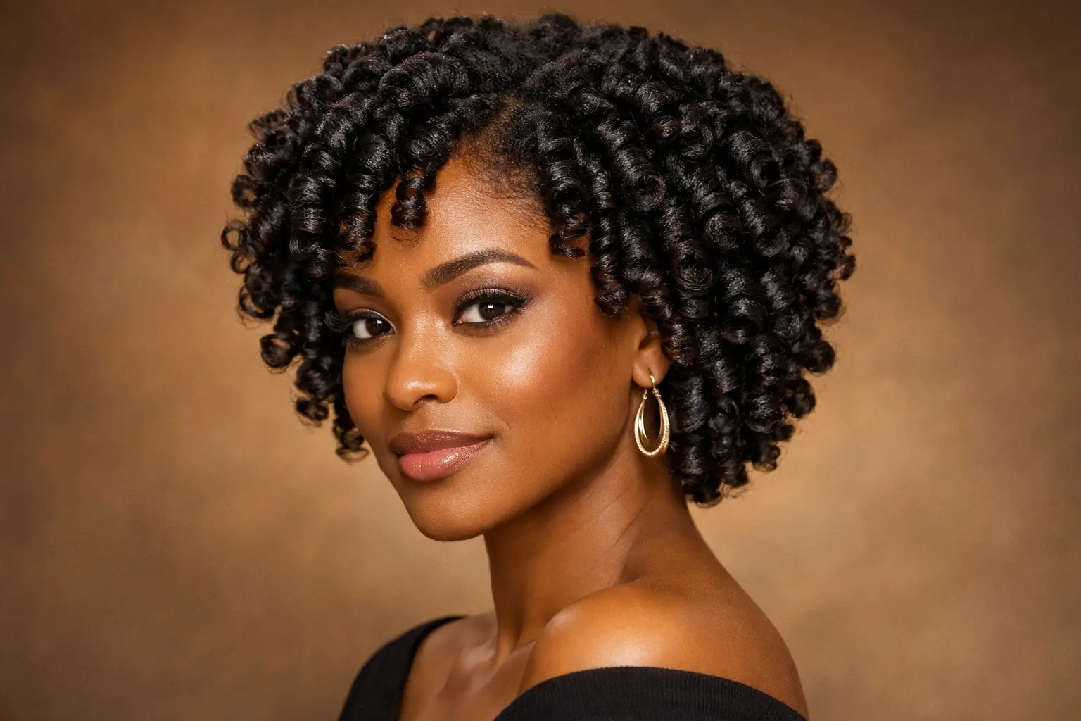 The Rod Set on Short Natural Hair