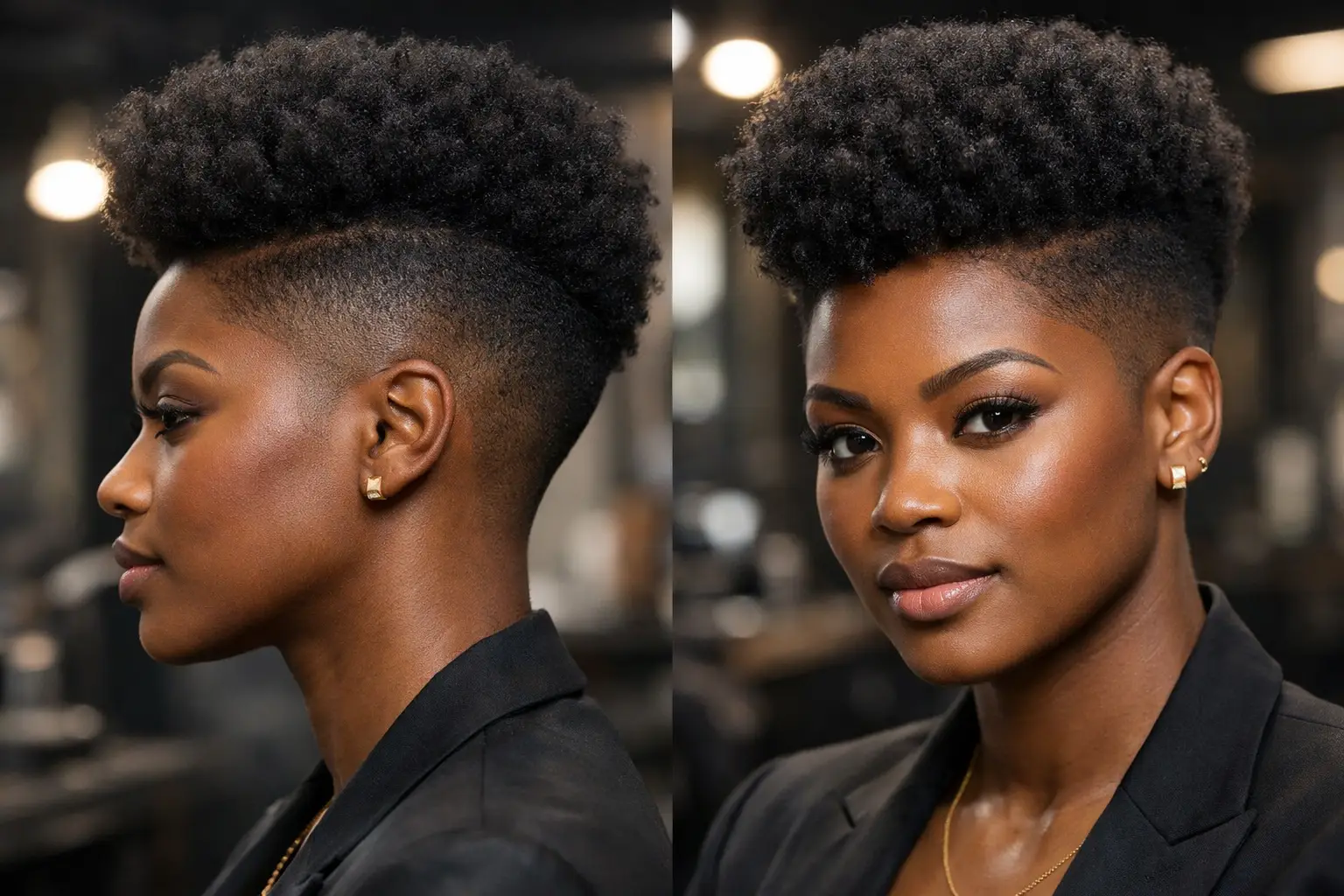 The Sculpted Taper Fade with Natural Top