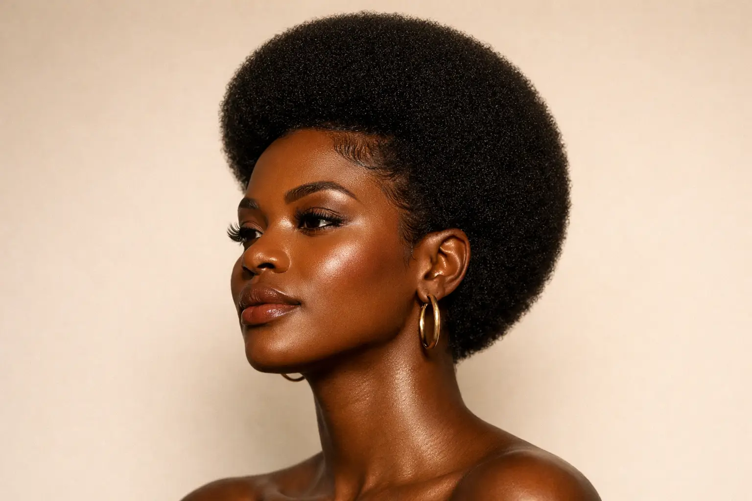 The Short Afro with Defined Edges