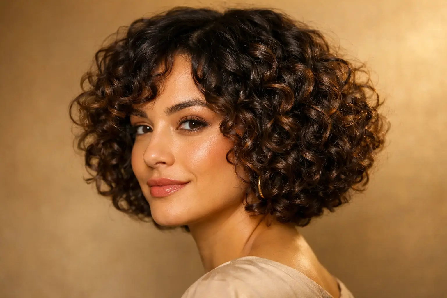 The Short Curly Bob