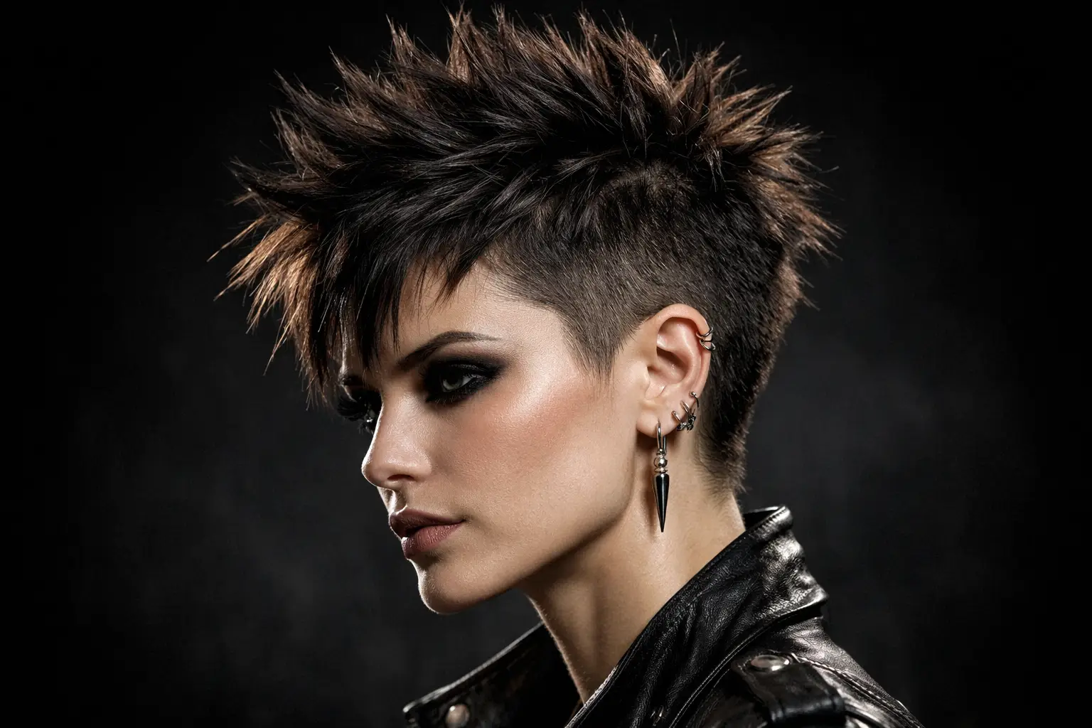 The Spiky Textured Pixie with Shaved Sides
