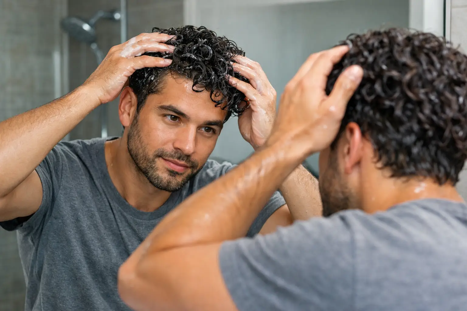 Applying Leave In Products for Better Control