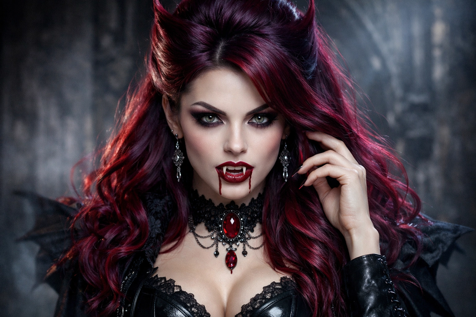 Bold Colored Vampire Hair
