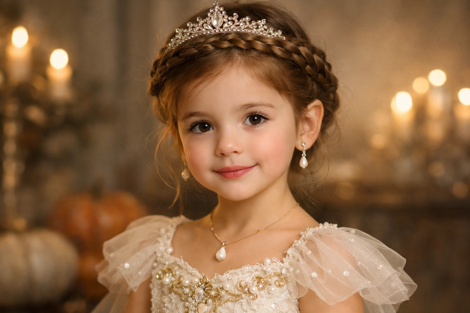 Braided Crown Princess Look