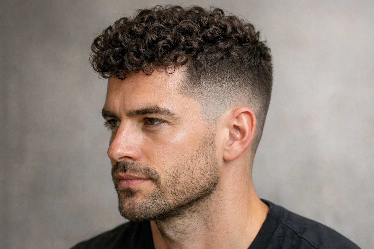 Crew Cut for Curly Hair