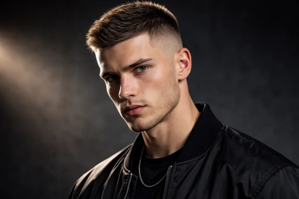 Crew Cut with High Fade