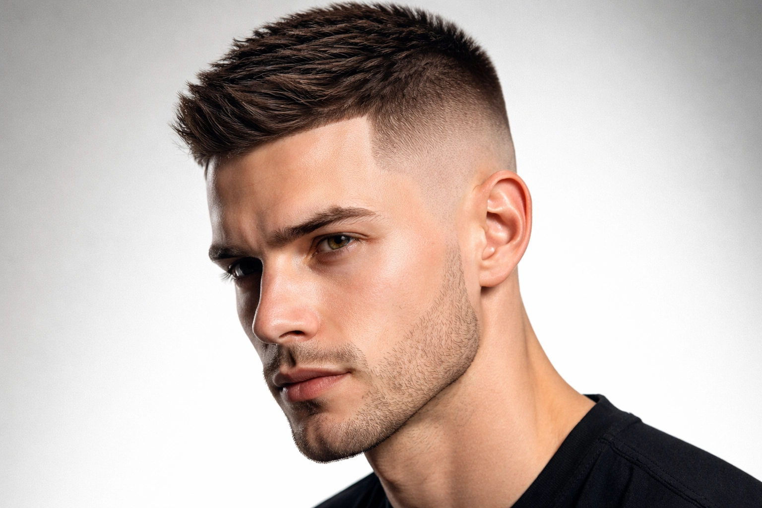 Crew Cut with Skin Fade