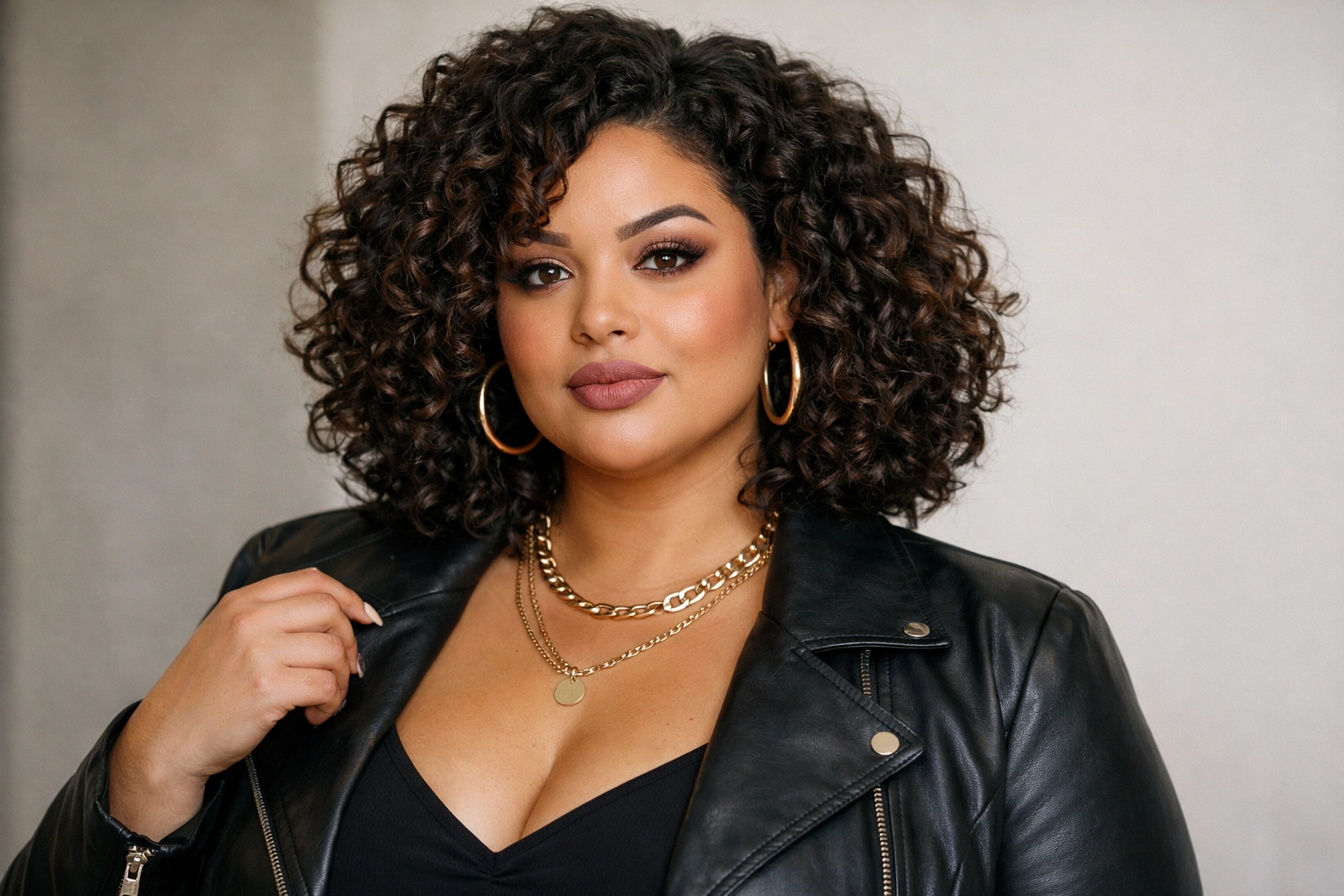 Curly Medium Hairstyle