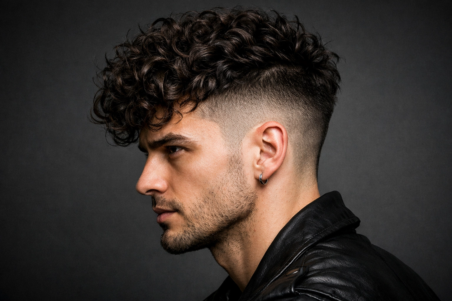 Curly Undercut Style