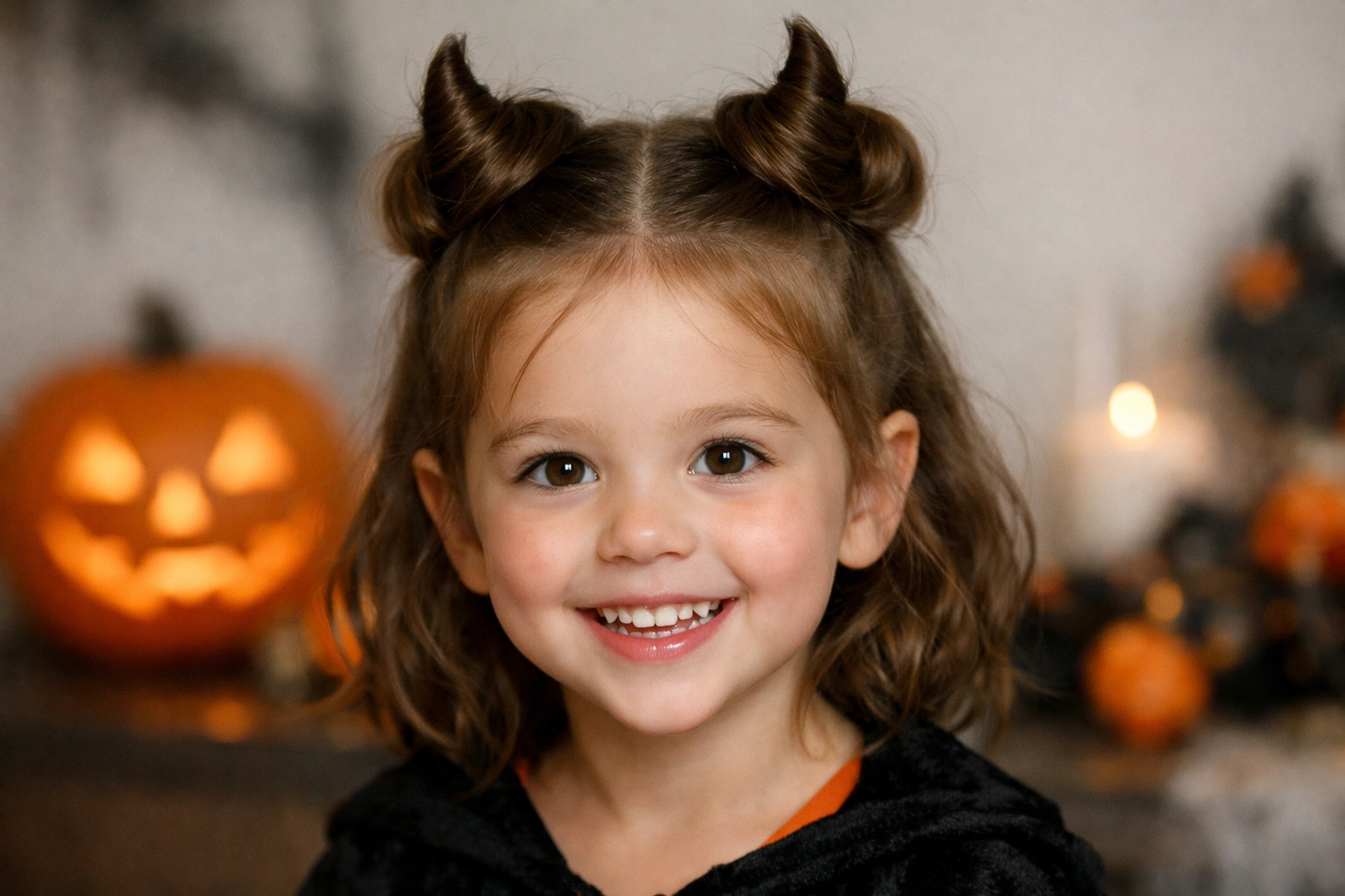 Devil Horn Buns Style