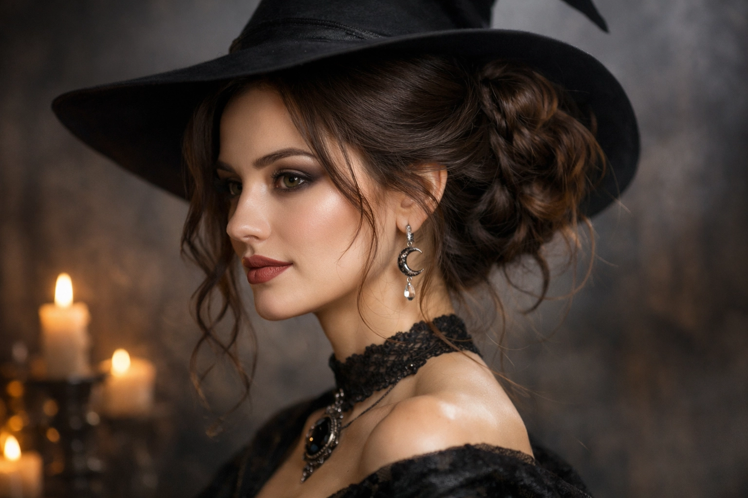 Elegant Witch Updo