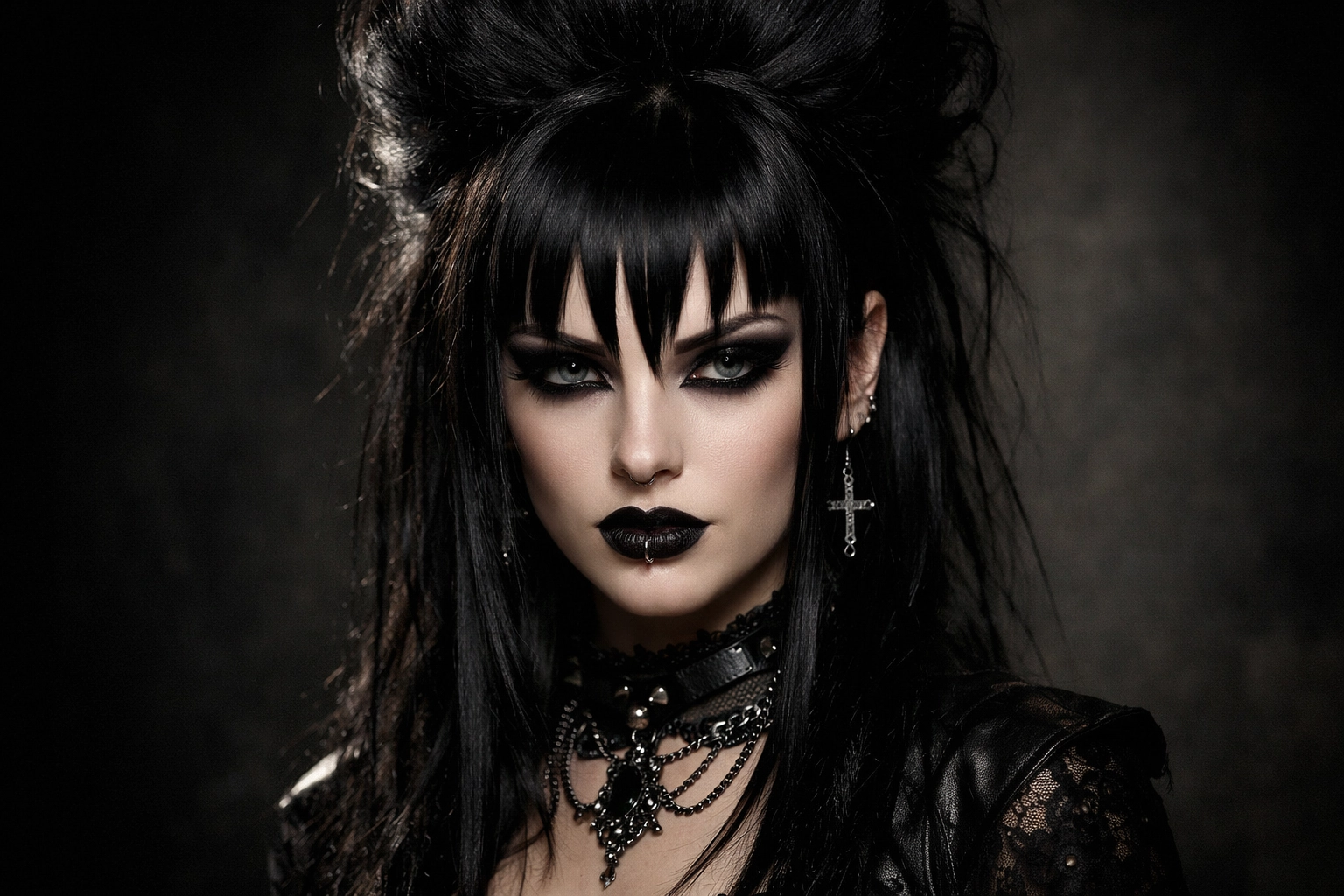 Gothic Inspired Hair Look