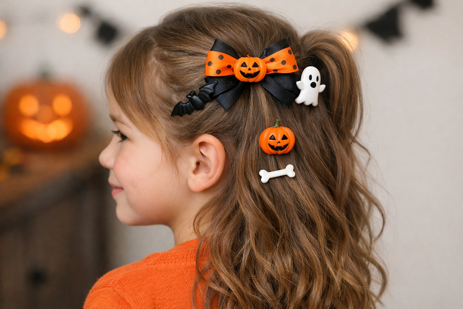 Half Up Halloween Style