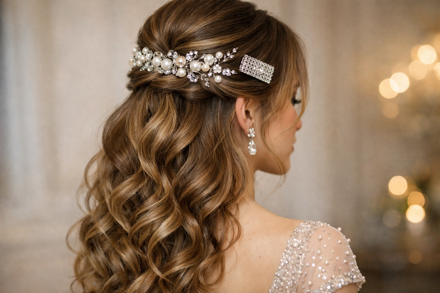 Half Up with Accessories