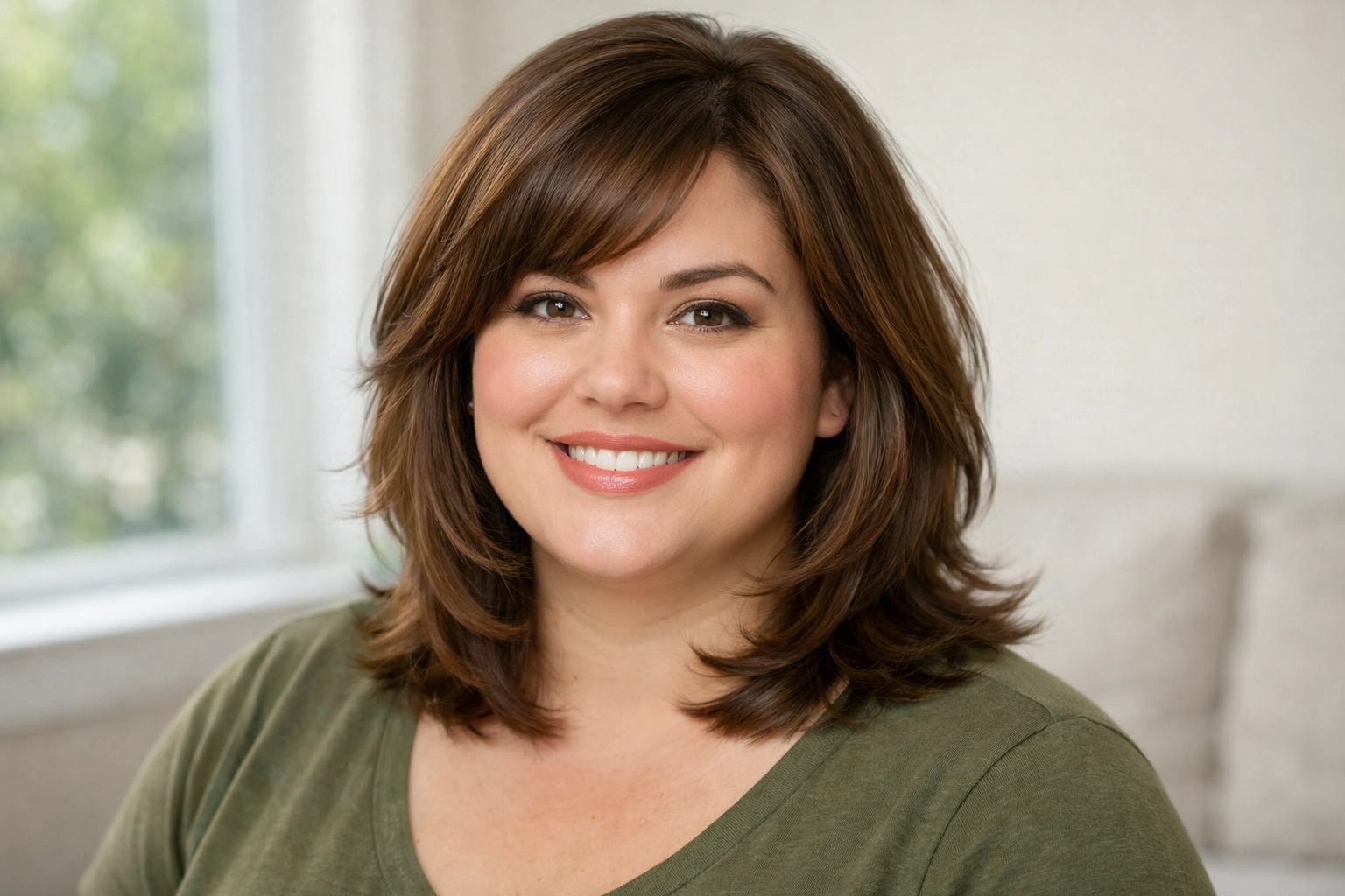 Layered Shoulder Length Cut