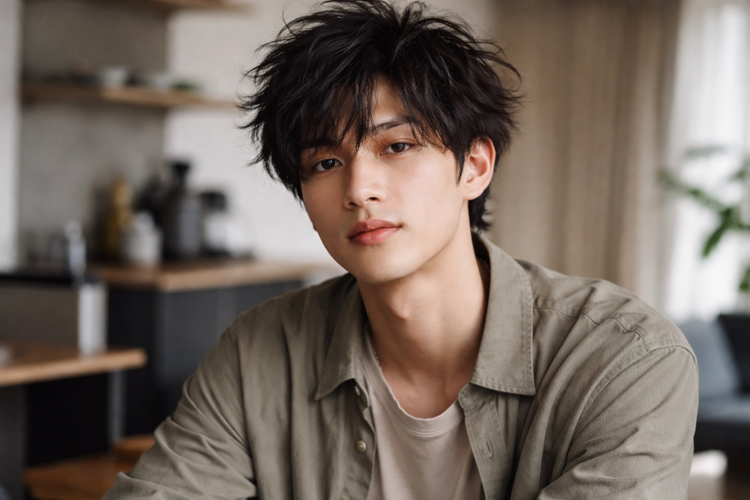 Messy Textured Hairstyle