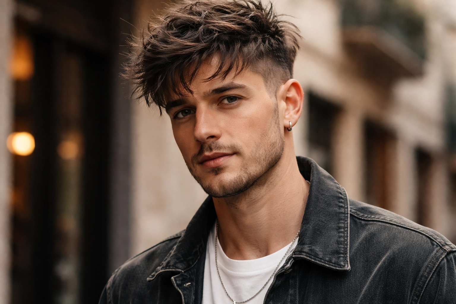 Messy Undercut Style