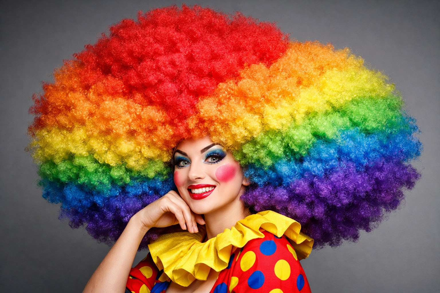 Oversized Wig with Volume