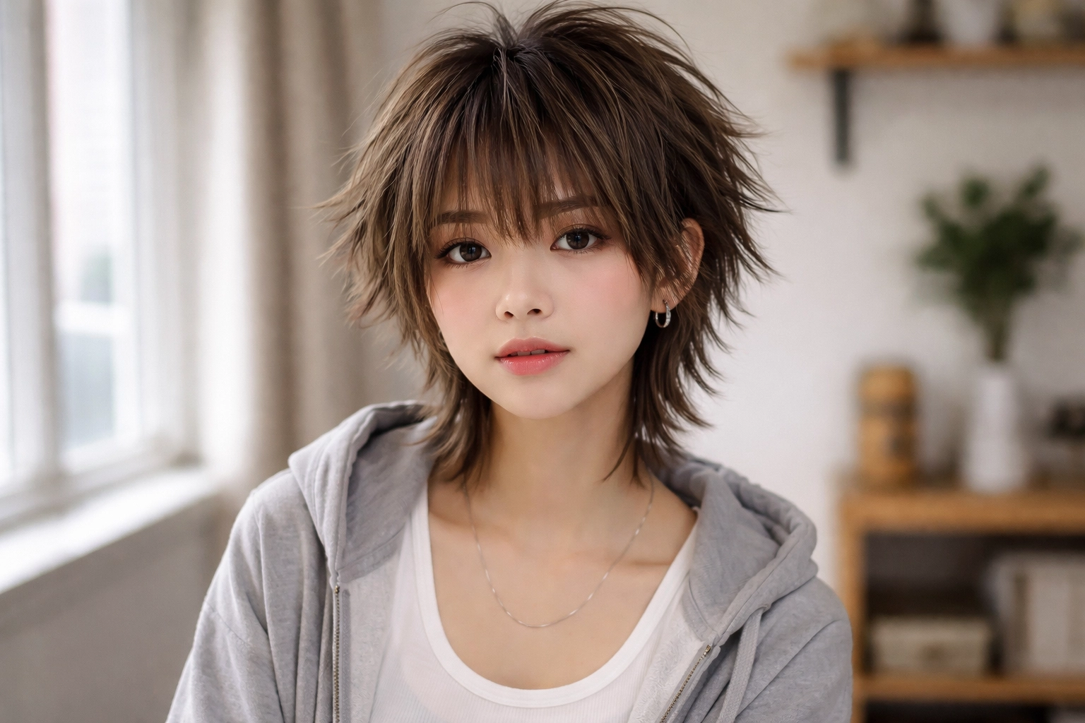 Short Wolf Cut with Texture