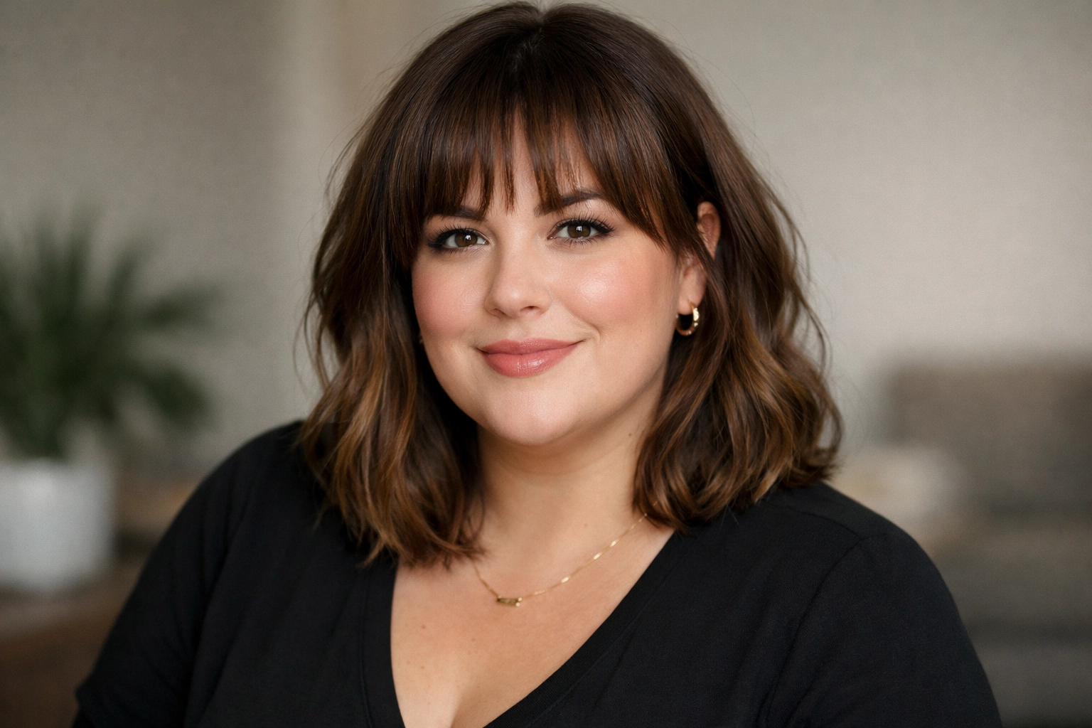 Shoulder Length Hair with Bangs