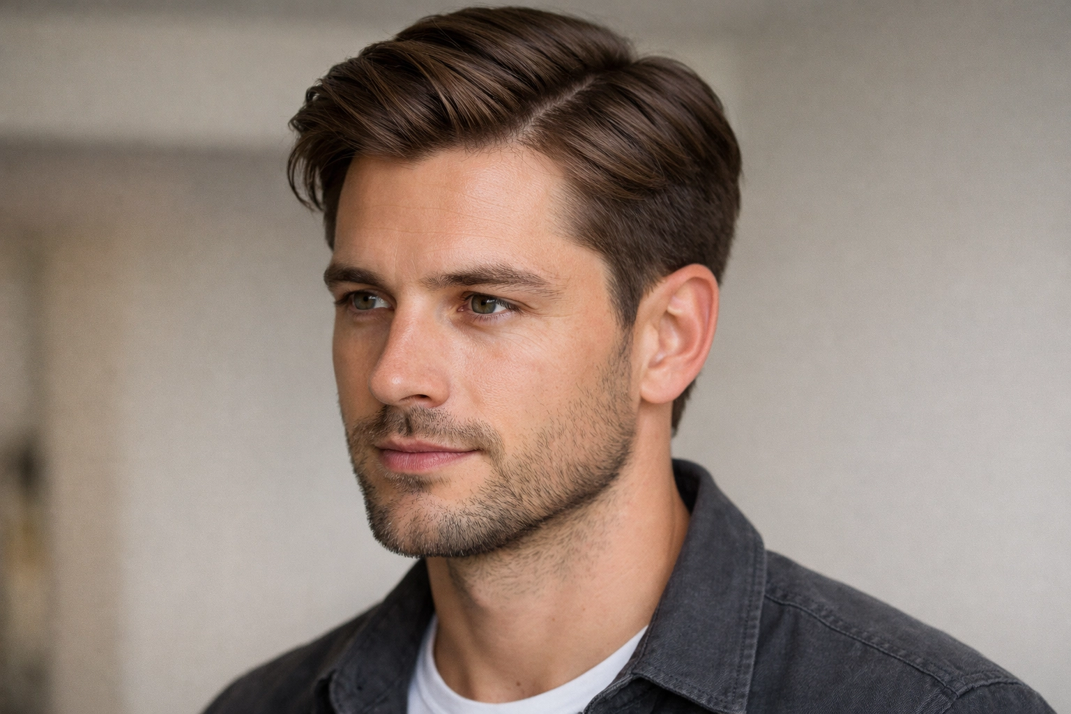 Side Part Short Flow Style