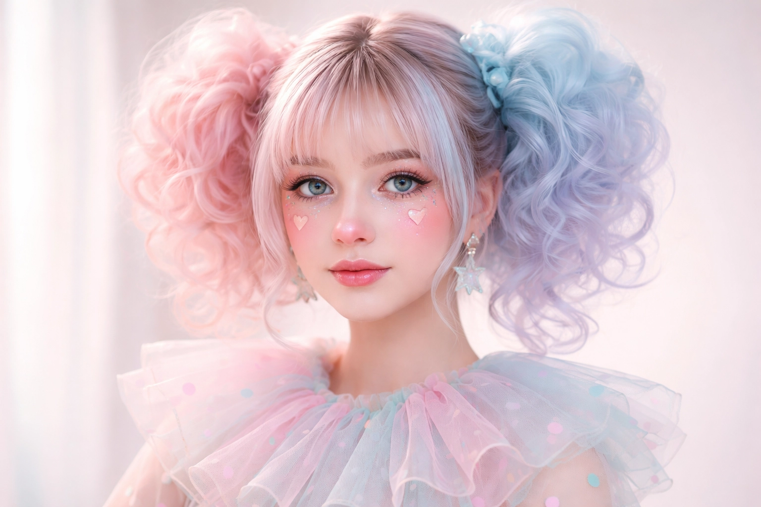 Soft Pastel Clown Hair