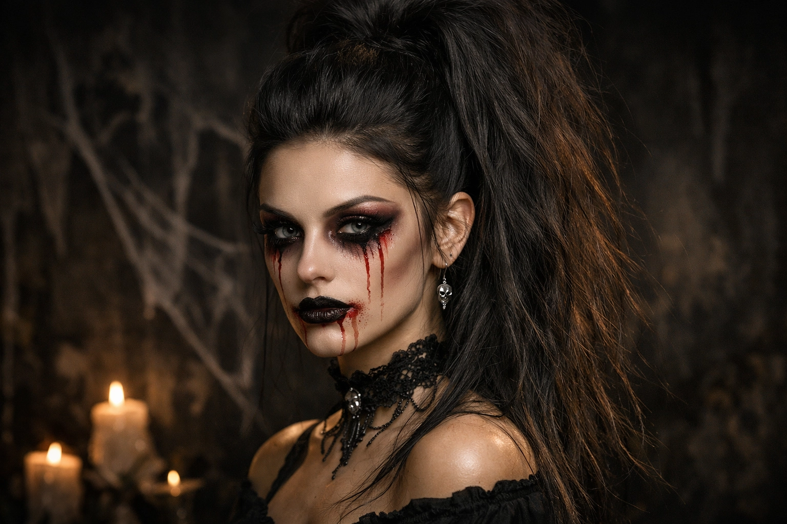 Spooky High Ponytail