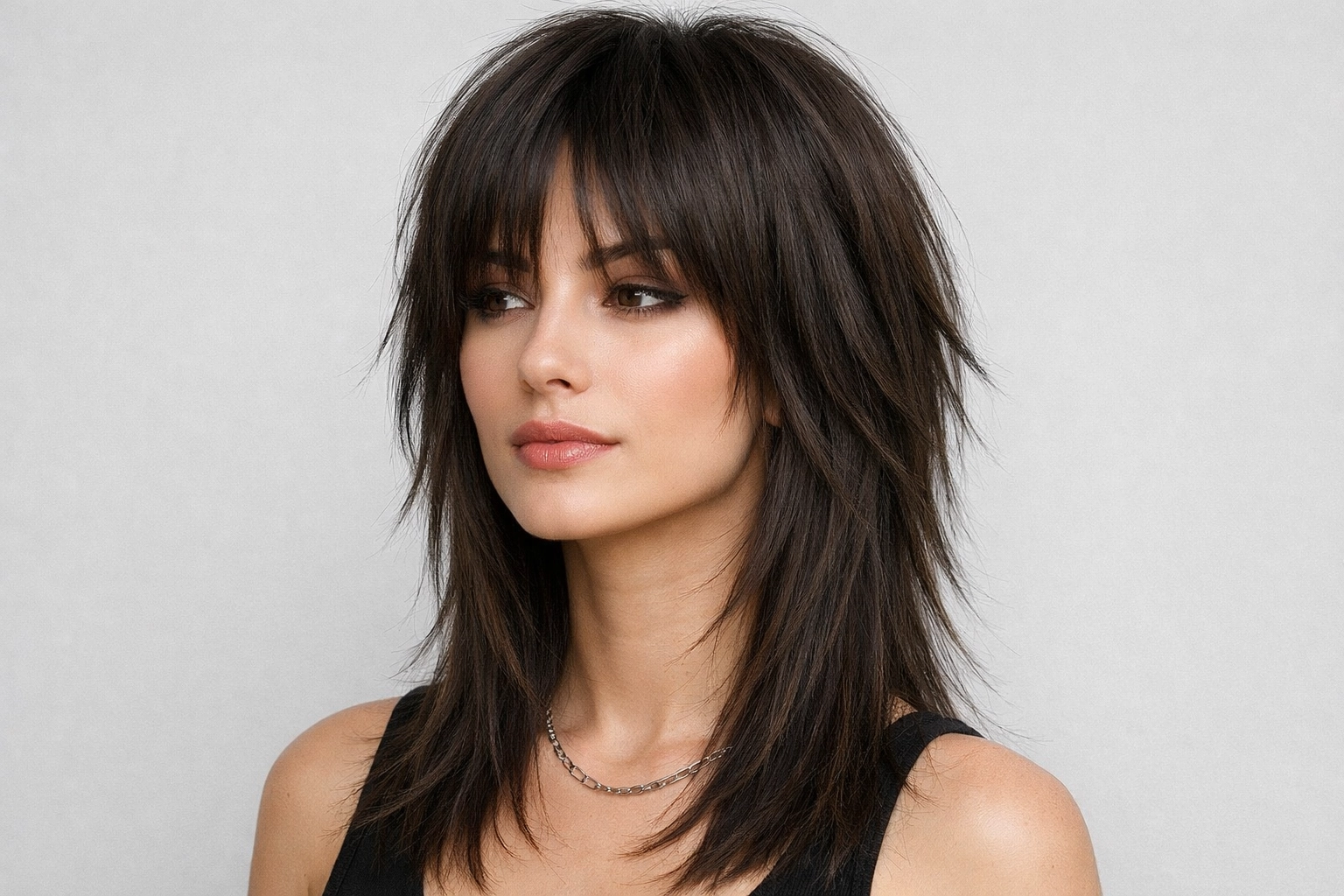 Straight Hair Wolf Cut