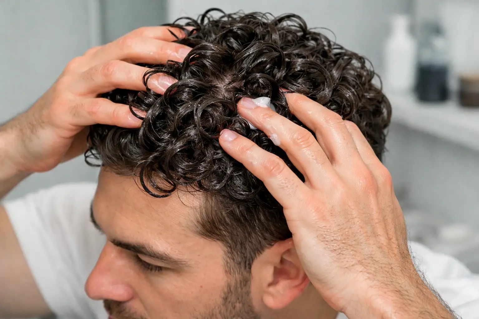 Styling with Curl Cream or Gel