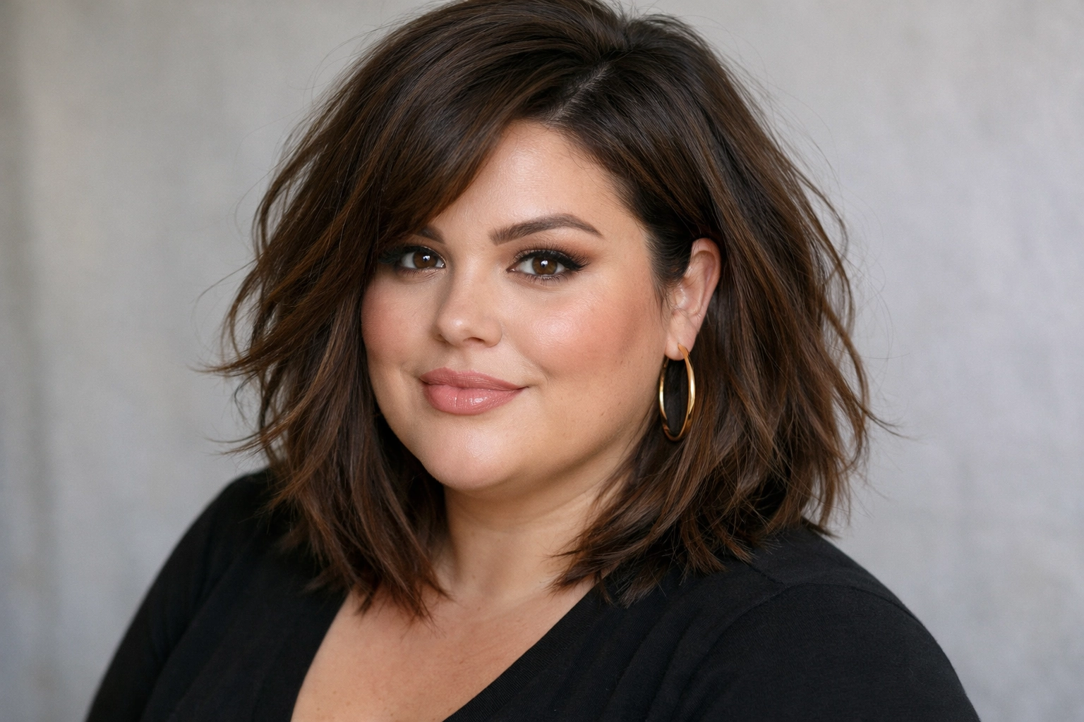 Textured Lob Hairstyle