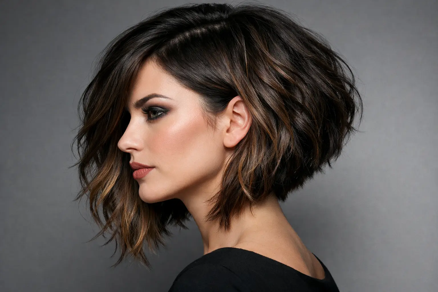 The Angled Inverted Bob