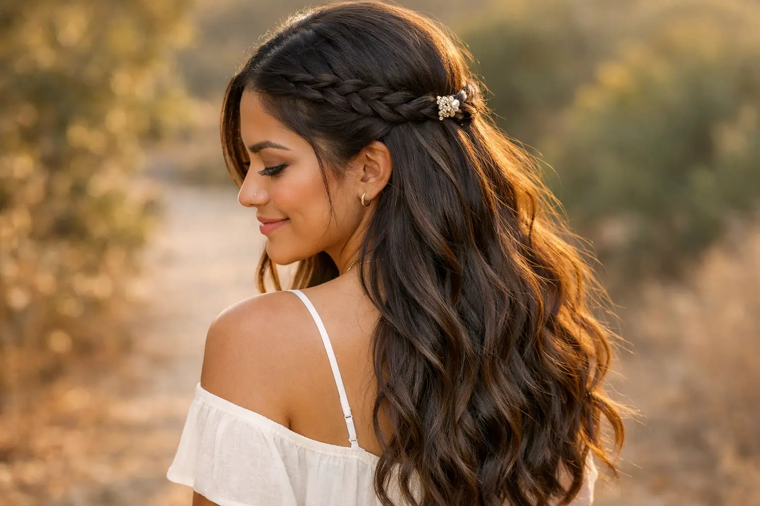 The Braided Half-Up Hairstyle