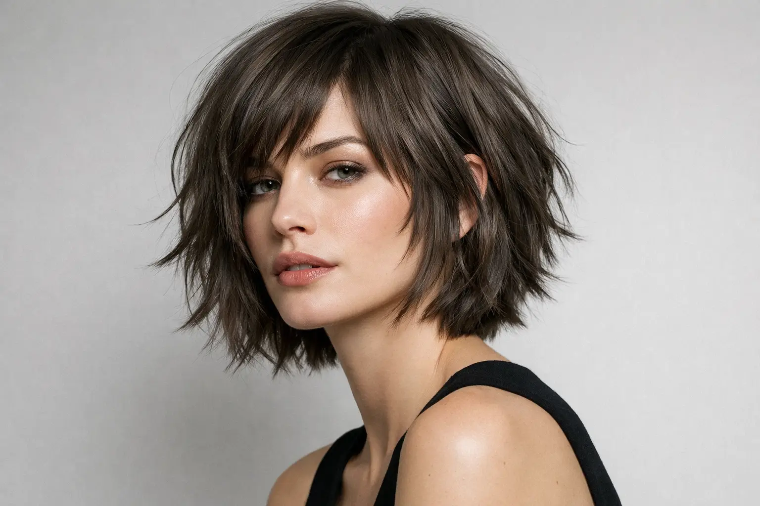The Choppy Textured Layered Bob