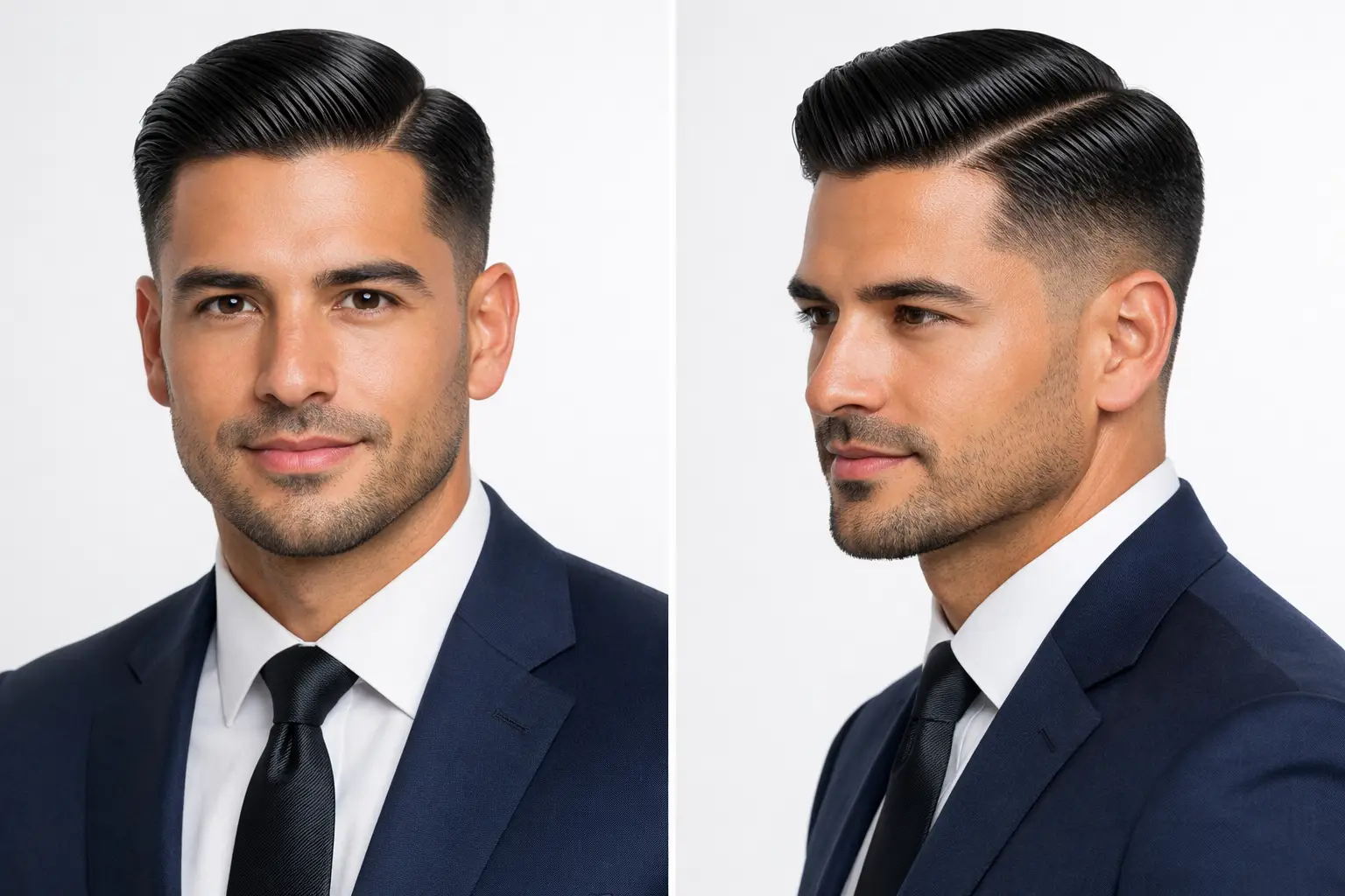 The Comb Over Fade Side Part