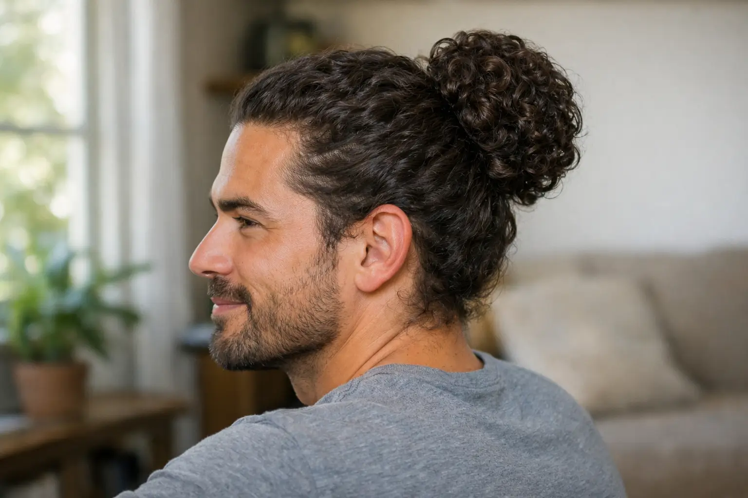 The Curly Man Bun Trim