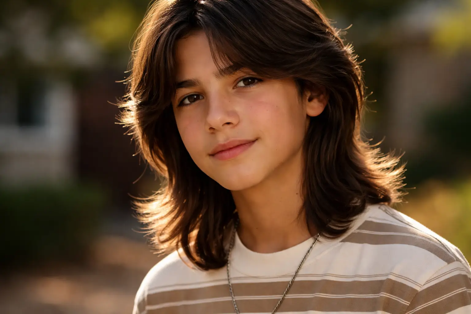 The Curtain Bangs Long Hair Style