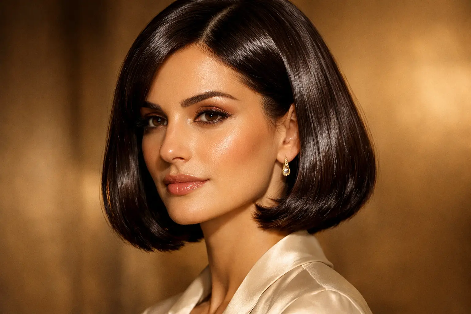 The Dark Brunette Old Money Bob