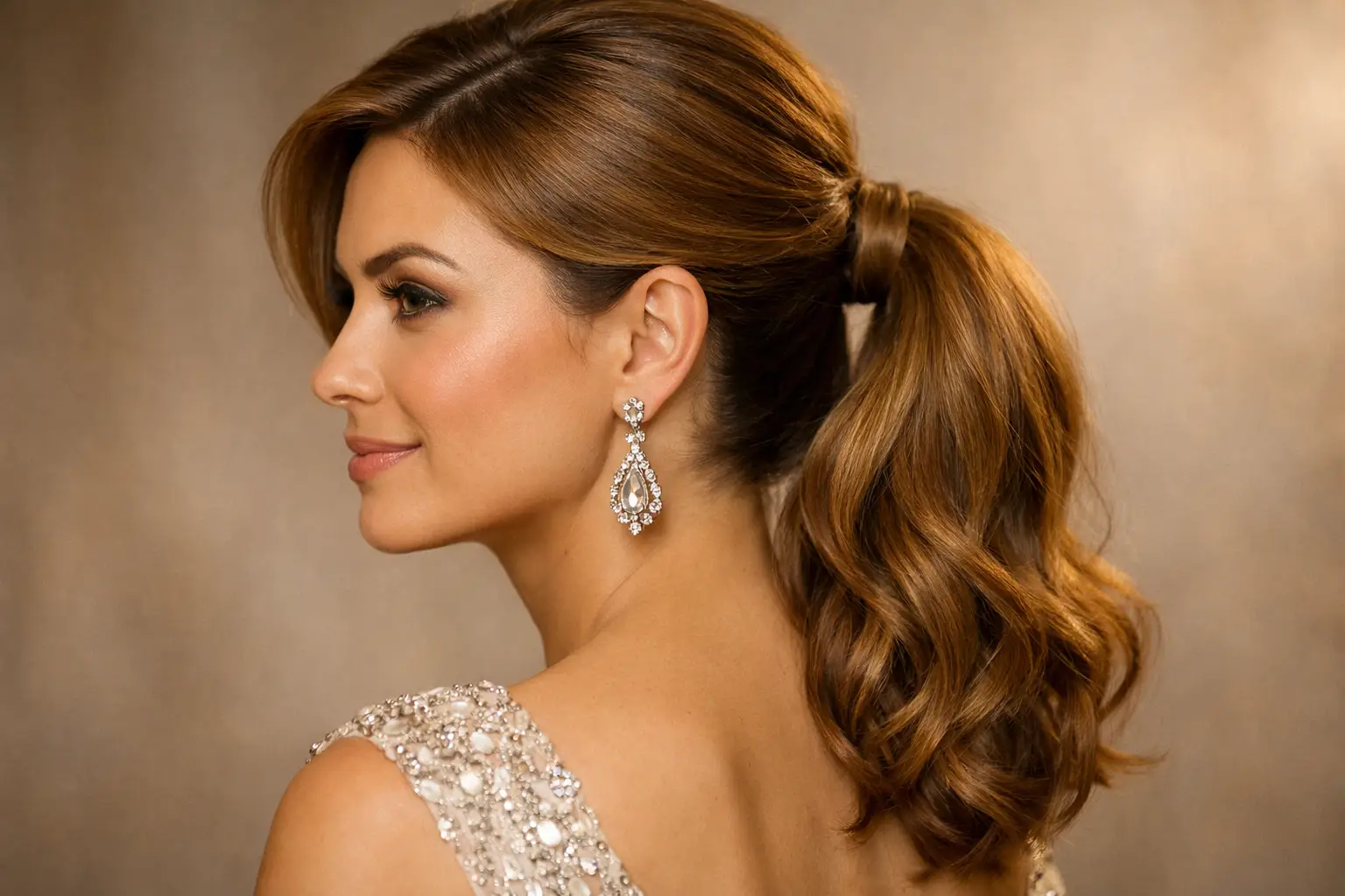 The Formal Ponytail with Waves